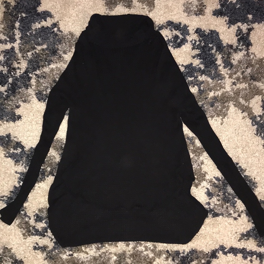 Free People black turtle neck